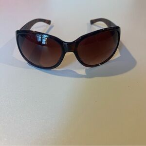 Oscar de la Renta Brown Black Mod Girl Sunglasses